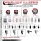 Service Caster 4'' Red Poly Swivel 3/4'' Expanding Stem Caster with Brake SCC-EX20S414-PPUB-RED-TLB-34 - alternate 4